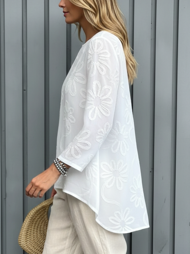 📦📦LAST DAY SAVE 49% ⏰Casual Floral Embroidered 100% Cotton Shirt Top